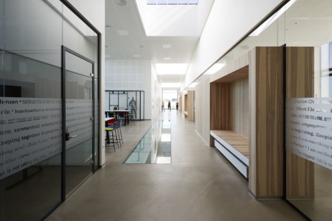 Herningsholm Vocational School by C.F. Møller Architects, C.F. Møller Architects school design, Herningsholm Vocational School, alternative school design, schools optimized for learning in architecture