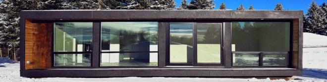 Honomobo shipping container home, prefab homes, shipping container design, green design, sustainable design, sustainable home design, shipping container homes, honomodo container homes, highly efficient shipping container homes, high-grade insulation, net positive home designs, eco homes, shipping container construction, solar power, modular construction,