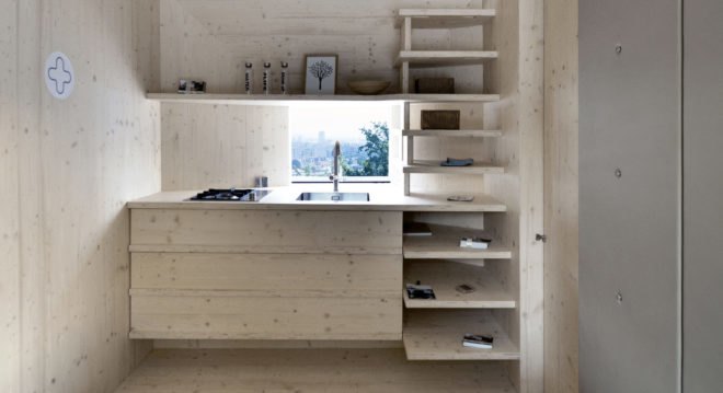 Ofis Arhitekti, modular design, wooden structures, temporary structure, library, Ljubljana, Slovenia, green architecture, temporary architecture, flexible spaces, concrete, cabin, temporary shelter, treehouse