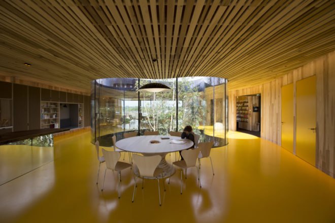 Maggie’s Centre Oldham, Maggie’s Center by dRMM, Maggie’s Oldham by dRMM, cross laminated timber architecture, healing nature architecture, healing hospital architecture, Oldham hospital center,