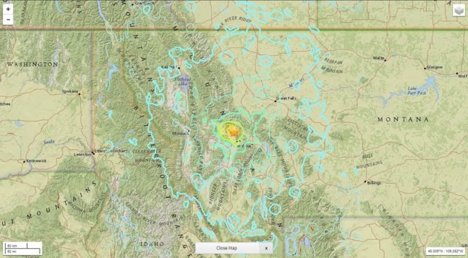 Montana, earthquake, earthquakes, United States Geological Survey, USGS, seismic, seismic activity, 5.8 magnitude, 5.8 magnitude earthquake, 5.8 earthquake, geology, environment