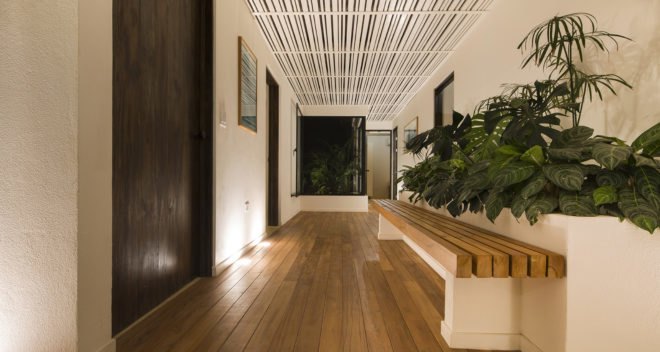 Nalu Hotel, eco-resort, Costa Rica, Studio Saxe, pavilion, recycled teak, yoga resort, yoga, green architecture, recycled building materials, pergola, sustainable hotel