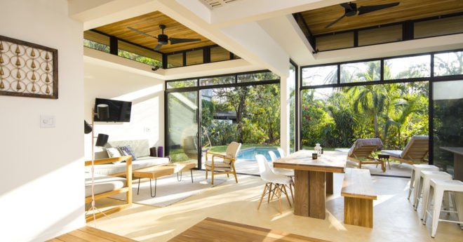 Nalu Hotel, eco-resort, Costa Rica, Studio Saxe, pavilion, recycled teak, yoga resort, yoga, green architecture, recycled building materials, pergola, sustainable hotel