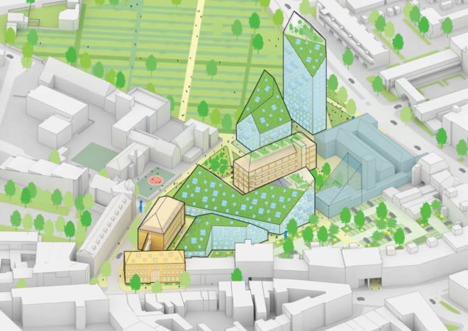 Nieuw Bergen by MVRDV, SDK Vastgoed, Eindhoven Nieuw Bergen, Nieuw Bergen development, green-roofed Eindhoven, solar powered Eindhoven architecture, Eindhoven architecture by MVRDV, urban farming in Eindhoven,