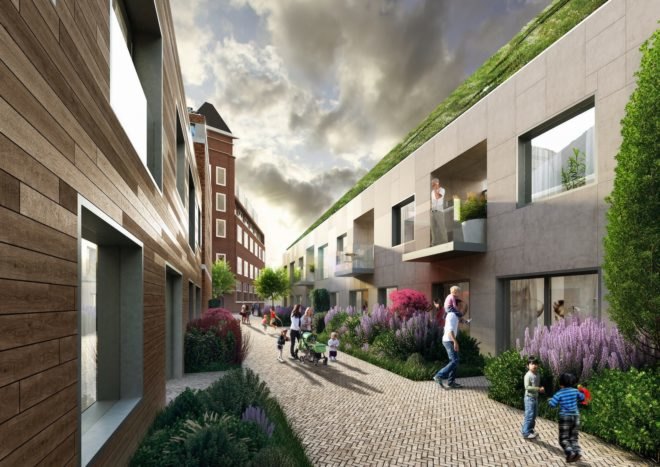 Nieuw Bergen by MVRDV, SDK Vastgoed, Eindhoven Nieuw Bergen, Nieuw Bergen development, green-roofed Eindhoven, solar powered Eindhoven architecture, Eindhoven architecture by MVRDV, urban farming in Eindhoven,