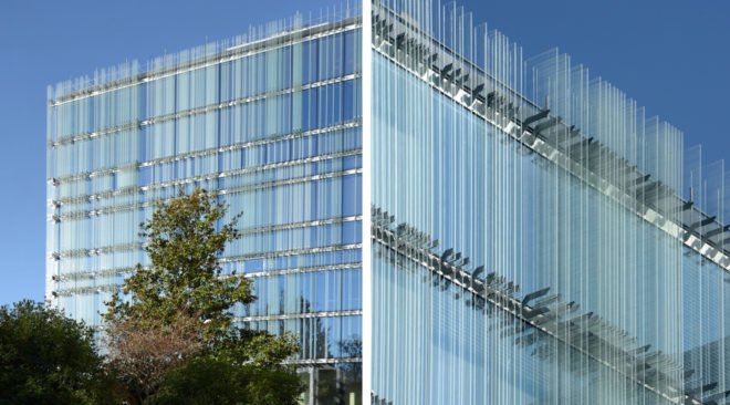 Giovanni Vaccarini Architetti, SPG Headquarters, green renovation, office building, glass facade, Geneva, natural ventilation, green architecture, natural light, thermal insulation, acoustic insulation, Brise-soleil, LED lights