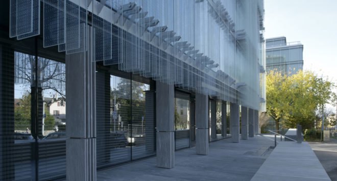 Giovanni Vaccarini Architetti, SPG Headquarters, green renovation, office building, glass facade, Geneva, natural ventilation, green architecture, natural light, thermal insulation, acoustic insulation, Brise-soleil, LED lights