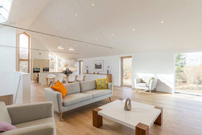 Shawm House by Richard Pender, Shawm House by MawsonKerr Architects, Shawm House Northumberland, shawm house passivhaus, airtight Northumberland architecture, Northumberland self built home, Northumberland sustainable architecture, UK sustainable architecture, custom home to age in place