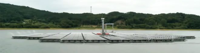 Solar Power, Floating Solar Array, Solkiss, South Korea, renewable energy, clean energy,