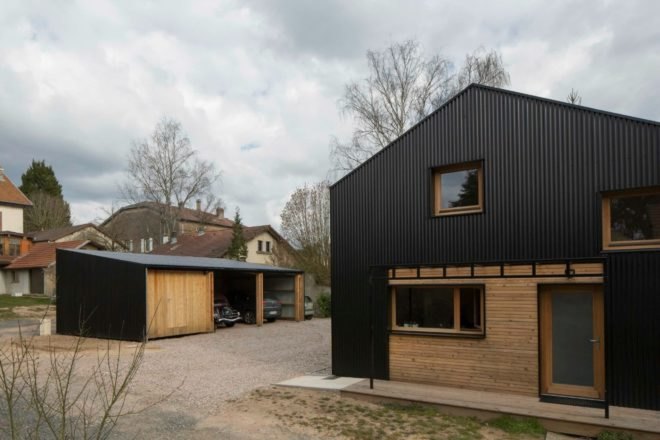 Open Source House, Studiolada Architects, wooden homes, efficient home design, french architecture, efficient design, green design, sustainable design, wood homes, sustainable wood materials, sustainable building, green building, sustainable insulation, minimalist interiors, wooden interiors, wood panels,