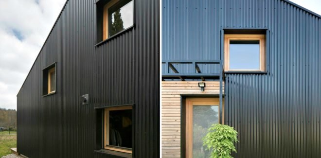 Open Source House, Studiolada Architects, wooden homes, efficient home design, french architecture, efficient design, green design, sustainable design, wood homes, sustainable wood materials, sustainable building, green building, sustainable insulation, minimalist interiors, wooden interiors, wood panels,