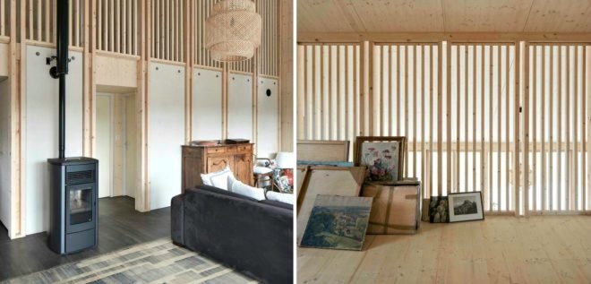 Open Source House, Studiolada Architects, wooden homes, efficient home design, french architecture, efficient design, green design, sustainable design, wood homes, sustainable wood materials, sustainable building, green building, sustainable insulation, minimalist interiors, wooden interiors, wood panels,