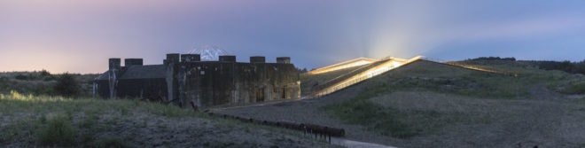 TIRPITZ by BIG, TIRPITZ by Tinker Imagineers, TIRPITZ by Varde Museums, TIRPITZ museum, TIRPITZ architecture, bunker museum, Blåvand museum, bunker adaptive reuse, war museum design, invisible museum