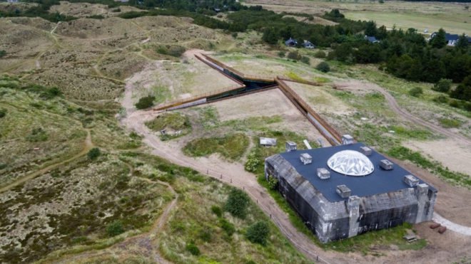 TIRPITZ by BIG, TIRPITZ by Tinker Imagineers, TIRPITZ by Varde Museums, TIRPITZ museum, TIRPITZ architecture, bunker museum, Blåvand museum, bunker adaptive reuse, war museum design, invisible museum