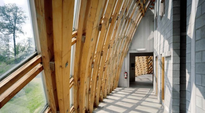 Walloon Branch of Reproduction Forestry Material, SAMYN and PARTNERS, dome, Belgium, reinforced concrete, glass, green architecture, geodesic dome