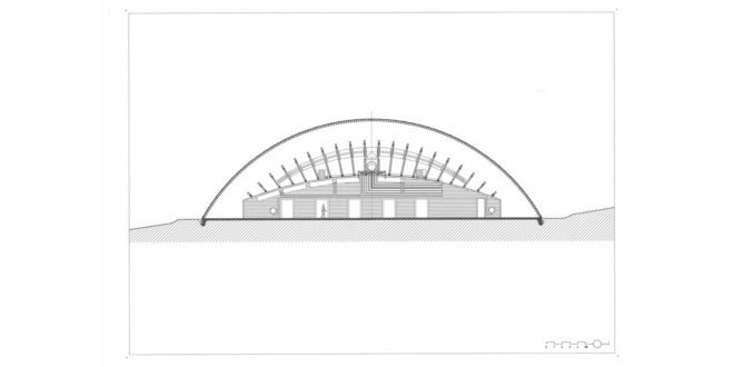Walloon Branch of Reproduction Forestry Material, SAMYN and PARTNERS, dome, Belgium, reinforced concrete, glass, green architecture, geodesic dome