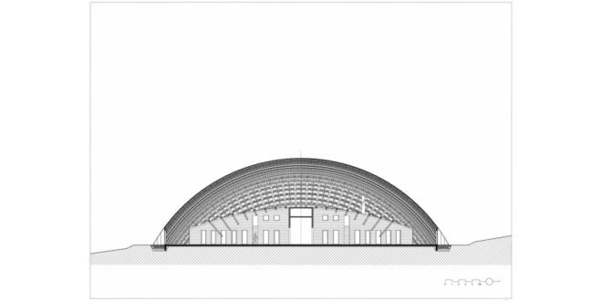 Walloon Branch of Reproduction Forestry Material, SAMYN and PARTNERS, dome, Belgium, reinforced concrete, glass, green architecture, geodesic dome