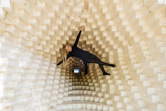 Y sculpture at Seurasaari open air museum, Y sculpture Niemelä Tenant Farm, Y by Emmi Keskisarja & Janne Teräsvirta & Company Architects, digital fabrication and traditional woodworking, digital fabrication with handicrafts, digitally fabricated timber sculptures