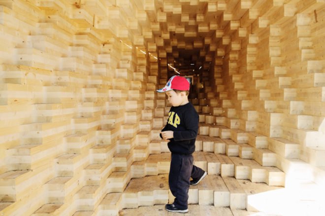 Y sculpture at Seurasaari open air museum, Y sculpture Niemelä Tenant Farm, Y by Emmi Keskisarja & Janne Teräsvirta & Company Architects, digital fabrication and traditional woodworking, digital fabrication with handicrafts, digitally fabricated timber sculptures