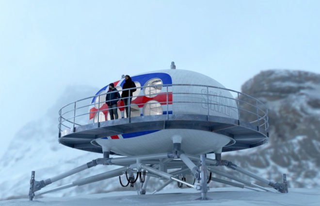 SCARAB remote habitat, Eric Wang Associates, mobile home, concept design, research station, carbon fiber, battery, water filtration system, storage, lightweight structure, pontoon, air filtration