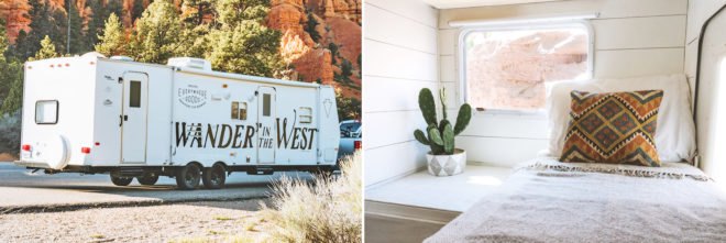 Winnhaven Camper, wander in the west, camper conversions, tiny home living, tiny home design, home on wheels, camper living, camper homes, van restoration, van homes, led lighting, bus restoration, tiny home design, van design, van conversion, restoring old vans, minimalist living, green design, sustainable design