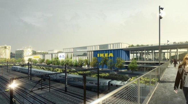 car-free IKEA, Cactus Towers by BIG, BIG and Dorte Mandrup Architects, Kalvebod Brygge development, Kalvebod Brygge housing, Cacti at Kalvebod Brygge, Kalvebod Brygge IKEA