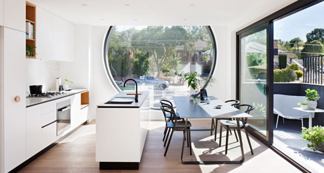 Cirqua Apartments, BKK Architects, apartment block, round windows, Melbourne, green architecture, natural light