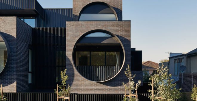 Cirqua Apartments, BKK Architects, apartment block, round windows, Melbourne, green architecture, natural light