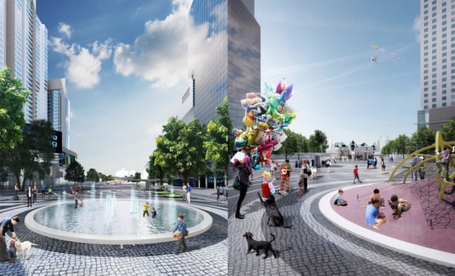 Da Nang City Center Square by HUNI Architectes, Da Nang City Center Square, Da Nang public space, Da Nang plaza, Da Nang masterplan modern, SUDS design, sustainable urban drainage systems Vietnam, sustainable urban drainage systems architecture, lotus-inspired architecture, lotus-inspired landscape, Da Nang landscape architecture