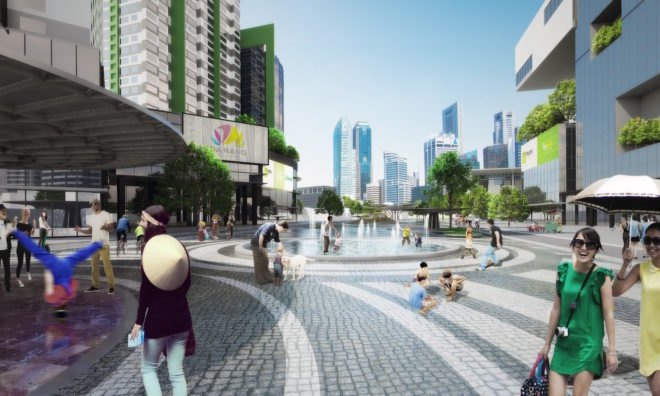 Da Nang City Center Square by HUNI Architectes, Da Nang City Center Square, Da Nang public space, Da Nang plaza, Da Nang masterplan modern, SUDS design, sustainable urban drainage systems Vietnam, sustainable urban drainage systems architecture, lotus-inspired architecture, lotus-inspired landscape, Da Nang landscape architecture