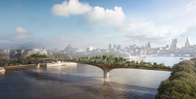 Thomas Heatherwick, Garden Bridge, green bridge, London, River Thames, green infrastructure, green architecture