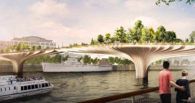 Thomas Heatherwick, Garden Bridge, green bridge, London, River Thames, green infrastructure, green architecture