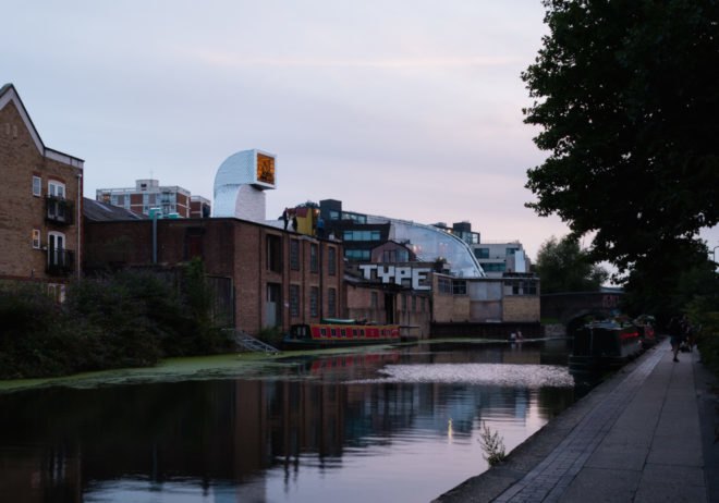H-VAC by PUP Architects, H-VAC Antepavilion, Antepavilion 2017, H-VAC dwelling, Tetra-Pak shingles, recycled Tetra-Pak, periscope pavilion, rooftop architecture London, London housing crisis solutions, Antepavilion competition, pop-up H-VAC, guerrilla habitation,