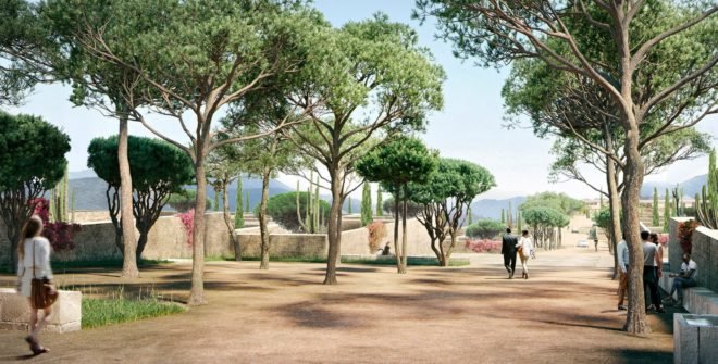Herzog & de Meuron, berggruen institute, los angeles architecture, monastic architecture, nature-inspired architecture, california architecture, herzog and de meuron architecture california, institute architecture, landscape architecture, native landscape architecture