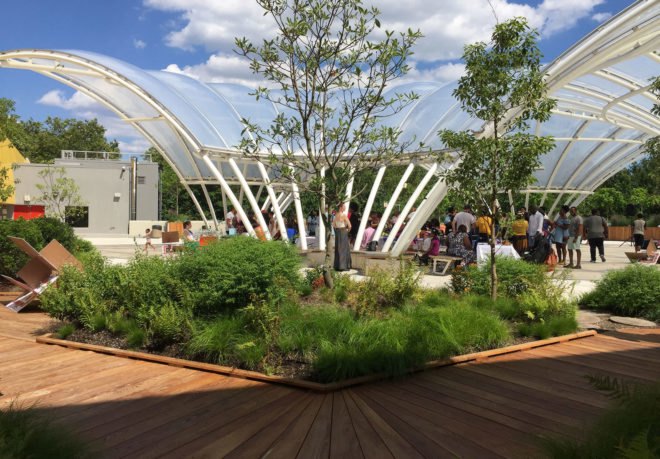 Brooklyn Children’s Museum rooftop terrace, sustainable landscaping, children’s museum terrace, green roof, green design, green roof, sustainable design, green building, park, public space, urban design