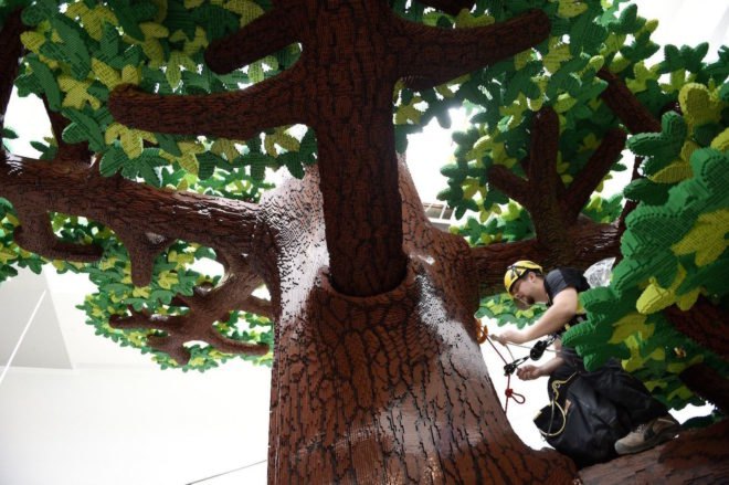 LEGO House by BIG, LEGo house drone video, LEGO tree of creativity, LEGO museum, LEGO House opening day, LEGO House in Billund,