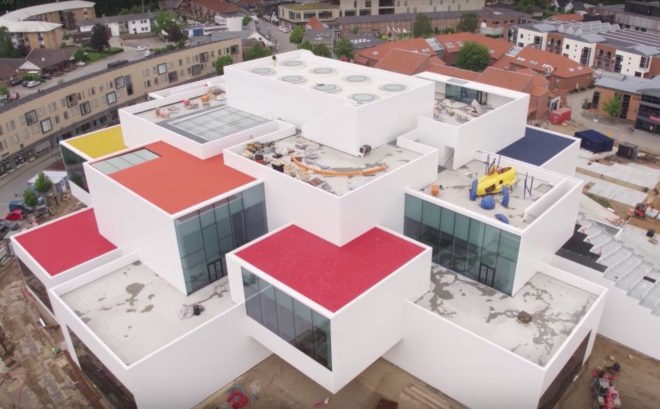 LEGO House by BIG, LEGo house drone video, LEGO tree of creativity, LEGO museum, LEGO House opening day, LEGO House in Billund,