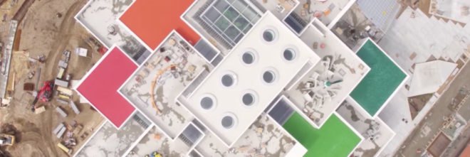 LEGO House by BIG, LEGo house drone video, LEGO tree of creativity, LEGO museum, LEGO House opening day, LEGO House in Billund,