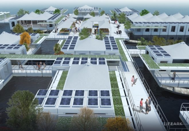 LifeArk by Charles Wee, LifeArk, LifeArk prefab architecture, LifeArk architecture, LifeArk Fuller Challenge, LifeArk BFI award, LifeArk homeless housing, LifeArk floating architecture