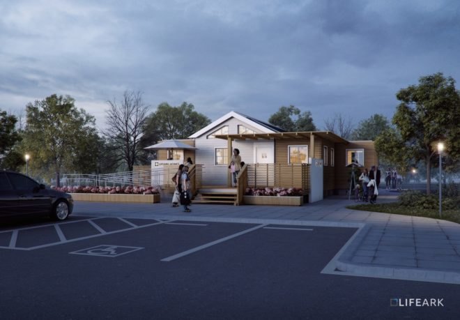 LifeArk by Charles Wee, LifeArk, LifeArk prefab architecture, LifeArk architecture, LifeArk Fuller Challenge, LifeArk BFI award, LifeArk homeless housing, LifeArk floating architecture