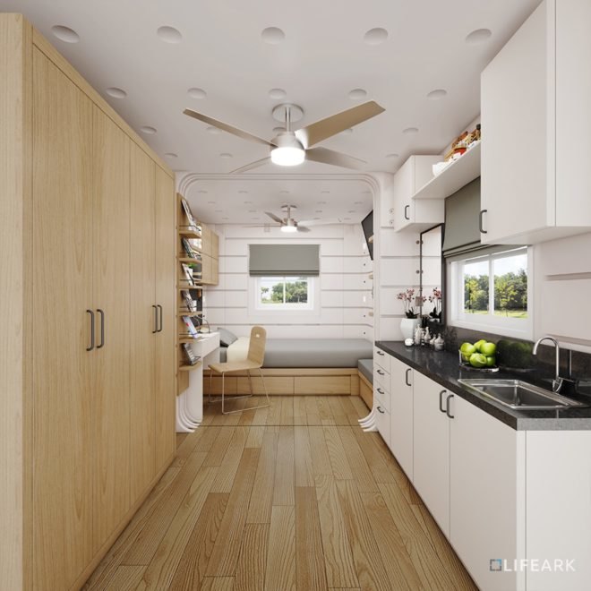 LifeArk by Charles Wee, LifeArk, LifeArk prefab architecture, LifeArk architecture, LifeArk Fuller Challenge, LifeArk BFI award, LifeArk homeless housing, LifeArk floating architecture
