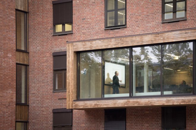 Lokomotivstallen by Various Architects, Lokomotivstallen in Oslo, Lokomotivstallen CargoNet, Lokomotivstallen offices, adaptive reuse in Oslo, adaptive reuse office space, CargoNet in Oslo