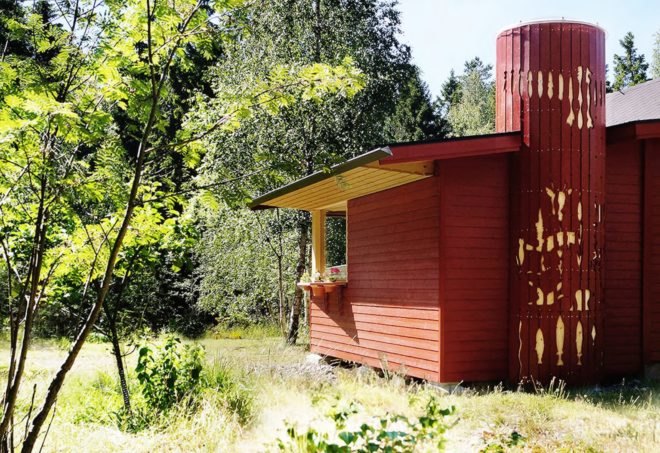 Look Out Lodge by Anders Berensson Architects, Look Out Lodge in Stockholm, prefabricated window designs, Sky Tower in the bedroom, prefabricated timber house extension, Look Out Lodge house extension,