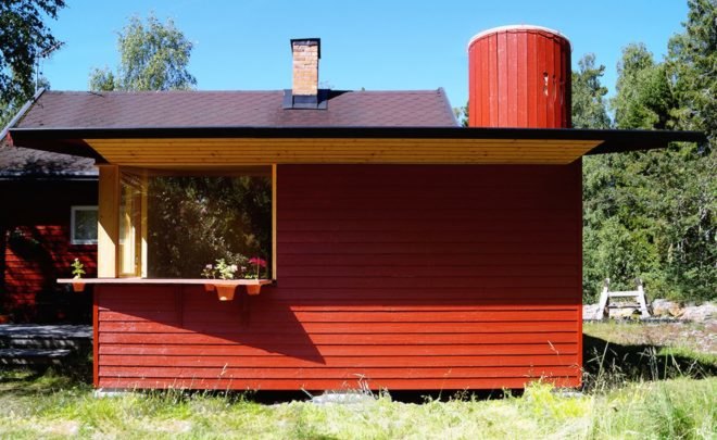 Look Out Lodge by Anders Berensson Architects, Look Out Lodge in Stockholm, prefabricated window designs, Sky Tower in the bedroom, prefabricated timber house extension, Look Out Lodge house extension,