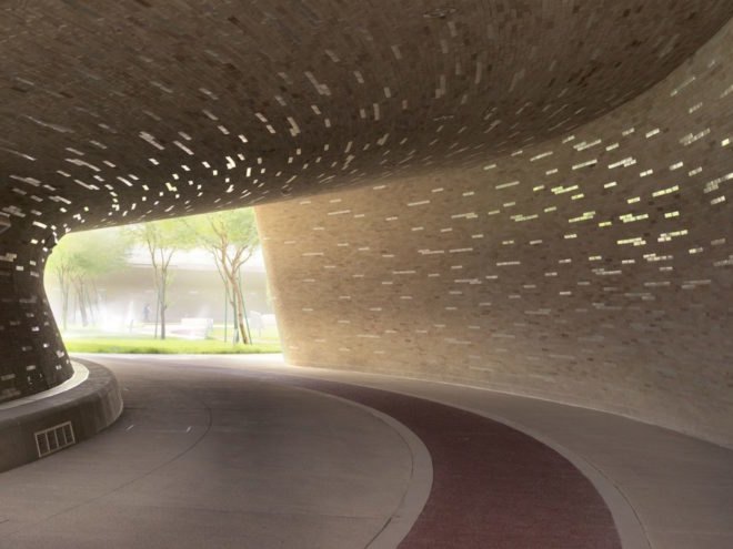 Oxygen Park by AECOM, Oxygen Park in Qatar, Oxygen Park Doha, Oxygen Park Education City, desert park, desert landscape architecture, Doha landscape architecture, subterranean park,