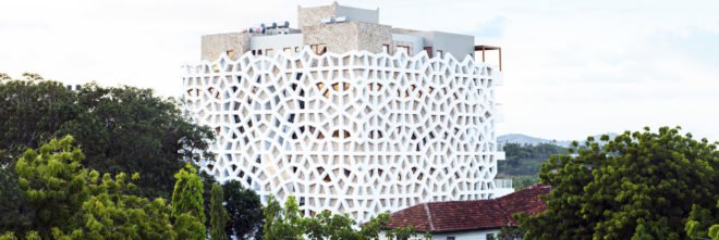 Tudor apartments, Urko Sánchez Architects, green facade, natural ventilation, Kenya, green architecture, minimize heat gain, terraces, green patio, panoramic views, natural light