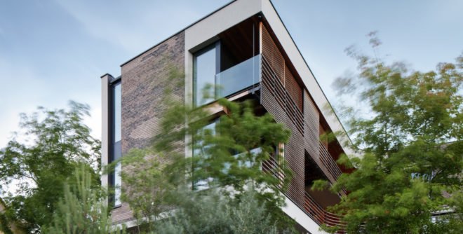 Villa H, Atelier 6, green architecture, Prague, cladding, Czech Republic, mosaic, elevator, terraced garden