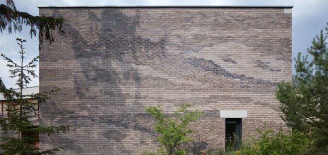 Villa H, Atelier 6, green architecture, Prague, cladding, Czech Republic, mosaic, elevator, terraced garden