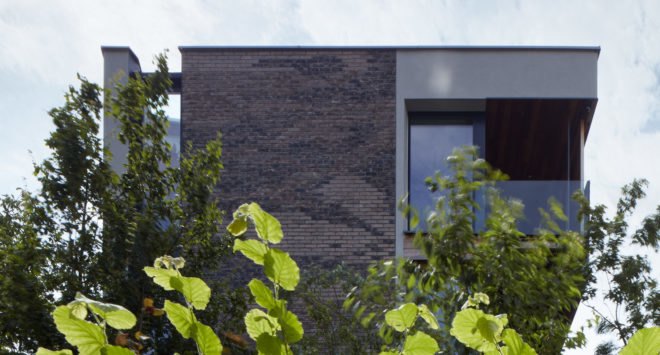 Villa H, Atelier 6, green architecture, Prague, cladding, Czech Republic, mosaic, elevator, terraced garden