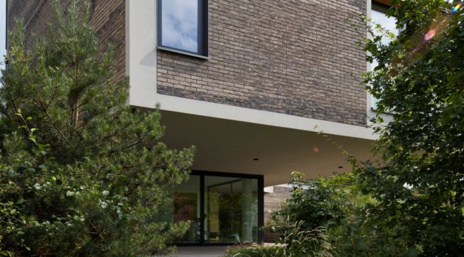 Villa H, Atelier 6, green architecture, Prague, cladding, Czech Republic, mosaic, elevator, terraced garden